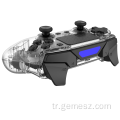 PS4 için Transparebnt Kablosuz Gamepad Denetleyici Joystick